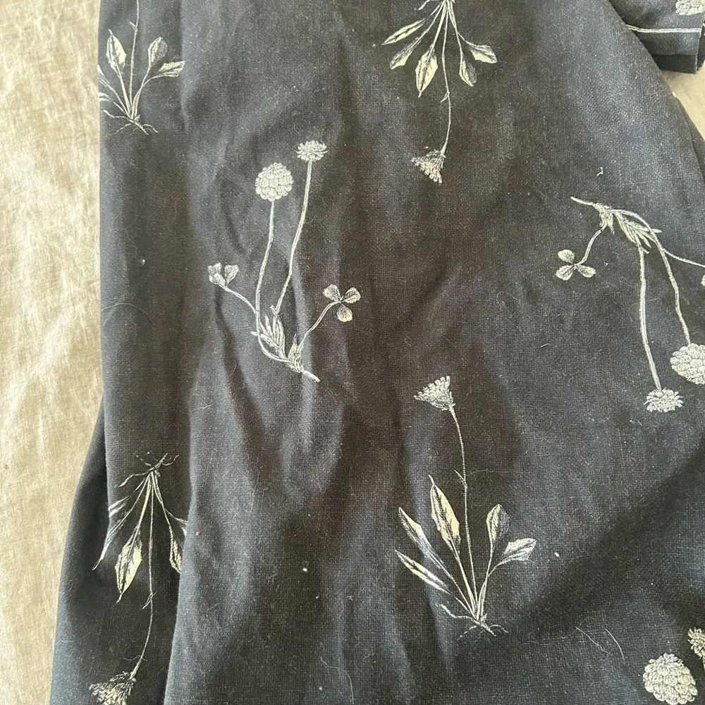 Tuckernuck Black Short-Sleeve A-Line Dress with White Floral Print - Picture 7 of 7